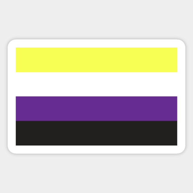 Non Binary Pride Nonbinary Sticker Teepublic